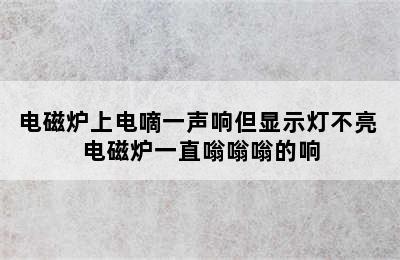 电磁炉上电嘀一声响但显示灯不亮 电磁炉一直嗡嗡嗡的响